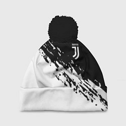 Шапка с помпоном JUVENTUS, цвет: 3D-черный