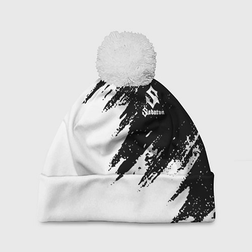 Шапка c помпоном Sabaton / 3D-Белый – фото 1