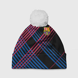 Шапка c помпоном BARSELONA