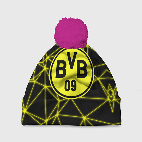 Шапка c помпоном BORUSSIA / 3D-Малиновый – фото 1