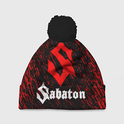 Шапка с помпоном Sabaton, цвет: 3D-черный