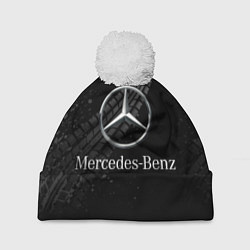 Шапка с помпоном MERCEDES, цвет: 3D-белый