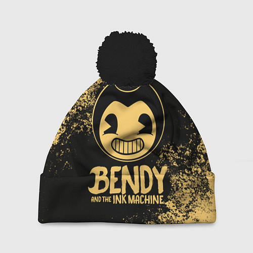 Шапка c помпоном Bendy And The Ink Machine / 3D-Черный – фото 1