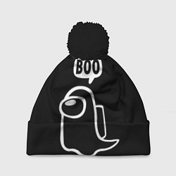 Шапка с помпоном BOO Among Us, цвет: 3D-черный
