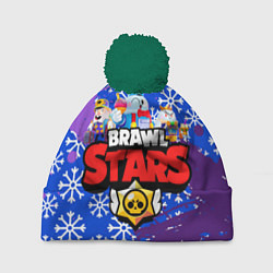 Шапка с помпоном BRAWL STARS LOU, цвет: 3D-зеленый