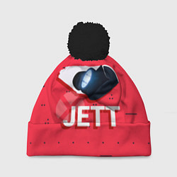 Шапка с помпоном Jett, цвет: 3D-черный