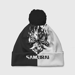 Шапка с помпоном SAMURAI, цвет: 3D-черный