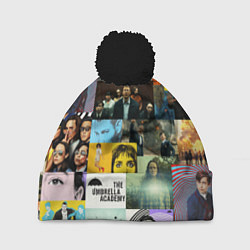 Шапка с помпоном АКАДЕМИЯ АМБРЕЛЛА, цвет: 3D-черный