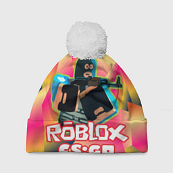 Шапка с помпоном CS:GO Roblox, цвет: 3D-белый