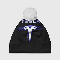 Шапка c помпоном TESLA