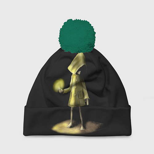 Шапка c помпоном Little Nightmares 2 / 3D-Зеленый – фото 1