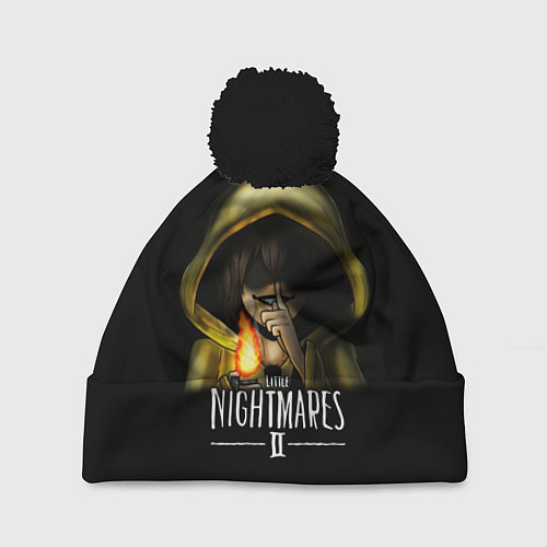 Шапка c помпоном Little Nightmares 2 Тссс / 3D-Черный – фото 1