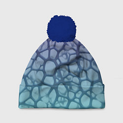 Шапка с помпоном Тернии, цвет: 3D-тёмно-синий