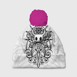 Шапка с помпоном HOLLOW KNIGHT ХОЛЛОУ НАЙТ, цвет: 3D-малиновый