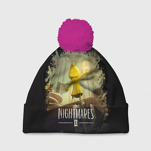 Шапка c помпоном LITTLE NIGHTMARES ЛИТЛ НАЙТМ / 3D-Малиновый – фото 1