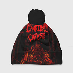 Шапка с помпоном CANNIBAL CORPSE, цвет: 3D-черный