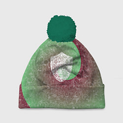 Шапка с помпоном Щит АПВ 176ВЗ, цвет: 3D-зеленый
