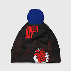 Шапка с помпоном Green day, цвет: 3D-тёмно-синий