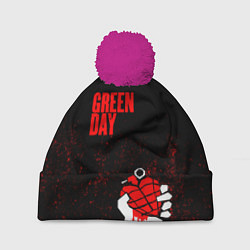 Шапка c помпоном Green day