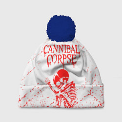 Шапка с помпоном Cannibal corpse, цвет: 3D-тёмно-синий