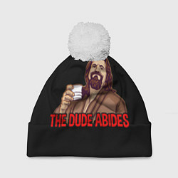 Шапка c помпоном The Dude Abides Lebowski