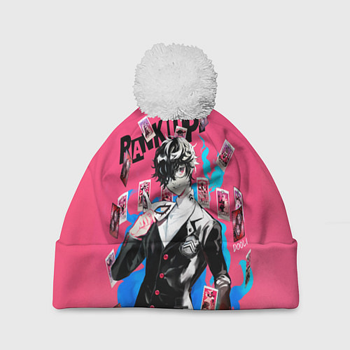 Шапка c помпоном Амамия / 3D-Белый – фото 1