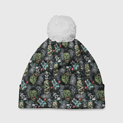Шапка c помпоном Мертвецы