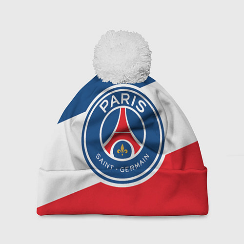 Шапка c помпоном Paris Saint-Germain FC / 3D-Белый – фото 1