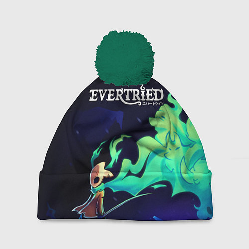 Шапка c помпоном EVERTRIED ВЕЧНЫЙ ПУТЬ / 3D-Зеленый – фото 1