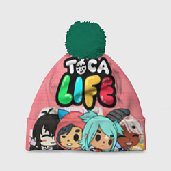 Шапка с помпоном Toca Life, цвет: 3D-зеленый