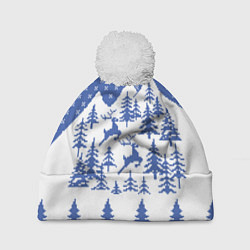 Шапка c помпоном Горные Олени