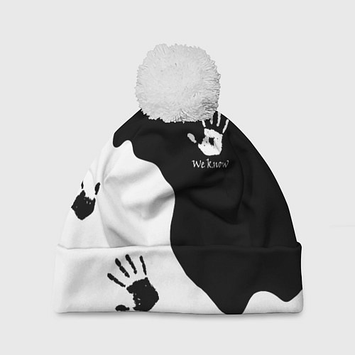 Шапка c помпоном TES WE KNOW МЫ ЗНАЕМ / 3D-Белый – фото 1