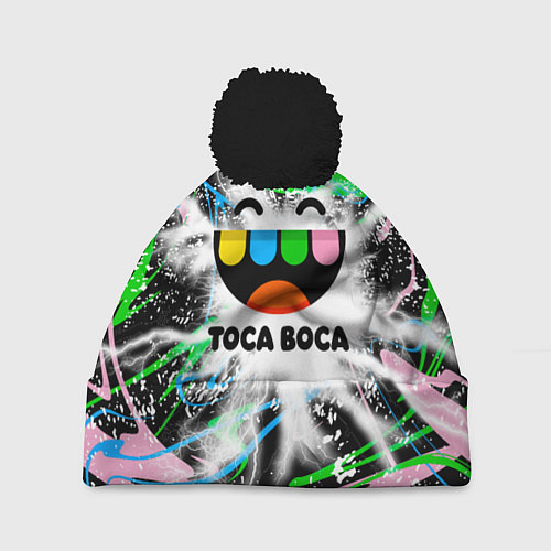 Шапка c помпоном Toca Boca: Весельчак / 3D-Черный – фото 1