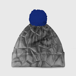 Шапка с помпоном Pattern 2022 vanguard, цвет: 3D-тёмно-синий