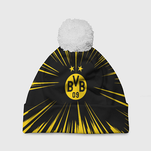 Шапка c помпоном Borussia Dortmund Crush Theme / 3D-Белый – фото 1