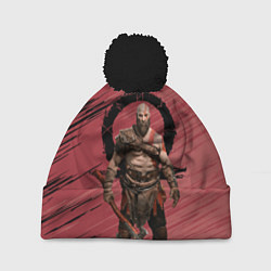 Шапка с помпоном Кратос God of War, цвет: 3D-черный