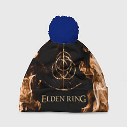 Шапка с помпоном Elden Ring Logo, цвет: 3D-тёмно-синий