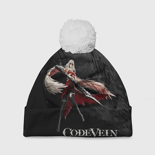 Шапка c помпоном Ева Ру Code Vein / 3D-Белый – фото 1