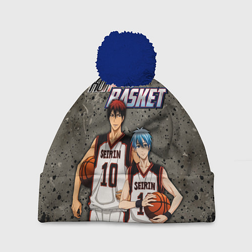 Шапка c помпоном Kuroko no Basket, Kagami Taiga Kuroko Tetsuya / 3D-Тёмно-синий – фото 1