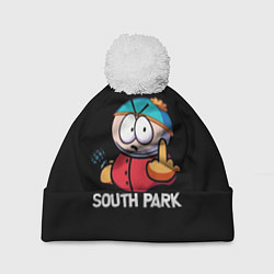 Шапка с помпоном Южный парк Эрик South Park, цвет: 3D-белый