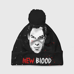 Шапка с помпоном Декстер Новая Кровь Dexter New Blood, цвет: 3D-черный