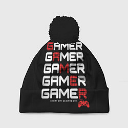 Шапка c помпоном GAMER - GAMER - GAMER