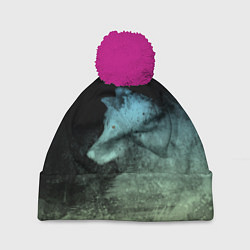 Шапка с помпоном Тайга, ночное приключение, цвет: 3D-малиновый