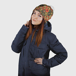 Шапка с помпоном Пивные Этикетки, цвет: 3D-белый — фото 2