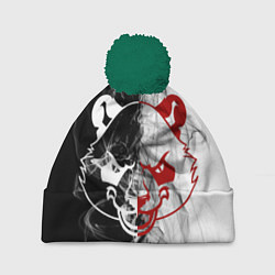 Шапка c помпоном Злой панда DR