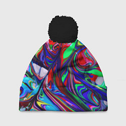 Шапка с помпоном Vanguard color pattern Expression, цвет: 3D-черный