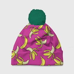 Шапка с помпоном Banana pattern Summer Color, цвет: 3D-зеленый