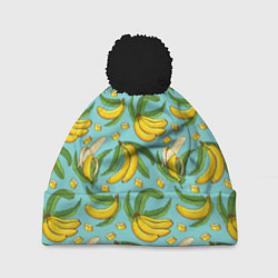 Шапка c помпоном Banana pattern Summer Fashion 2022