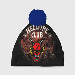 Шапка с помпоном Hellfire club, цвет: 3D-тёмно-синий