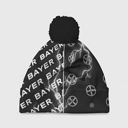 Шапка с помпоном BAYER - Молнии Паттерны, цвет: 3D-черный
